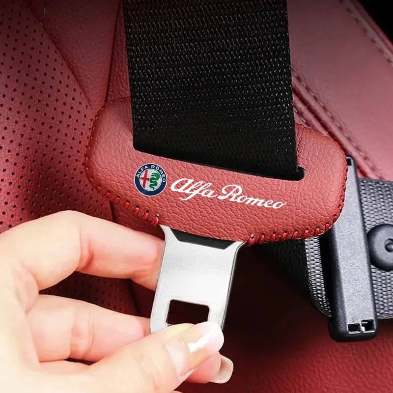 Car Seat Belt Clip Safety Seatbelt Lock Buckle Plug Cover For Alfa romeo 156 gt 159 147 166 giulietta giulia stelvio