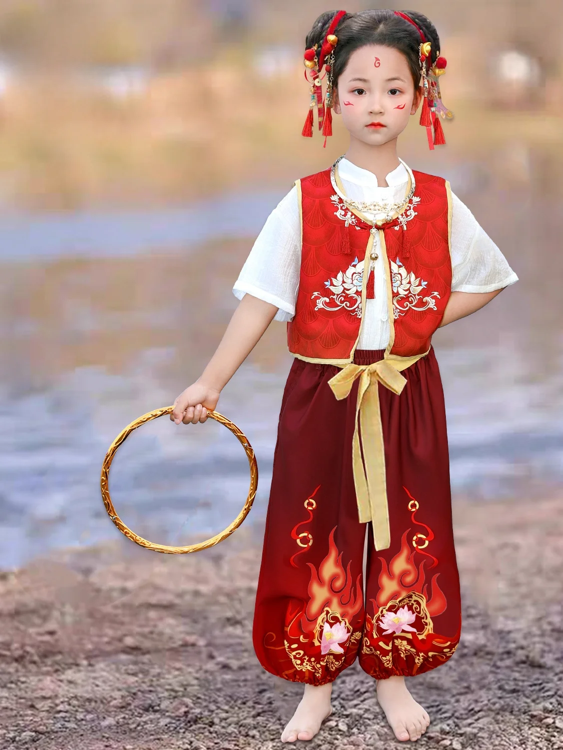 

Детский костюм Zheta на национальном день, комплект одежды для выступлений для мальчиков и девочек, косплей на Хэллоуин