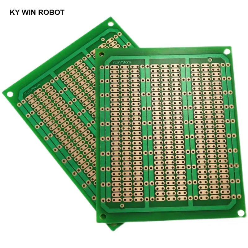 1 sztuk DIY 7x9 7*9CM prototypowy papier PCB uniwersalny eksperyment matryca płytka drukowana jednorzędowy ciągły otwór 70x90mm