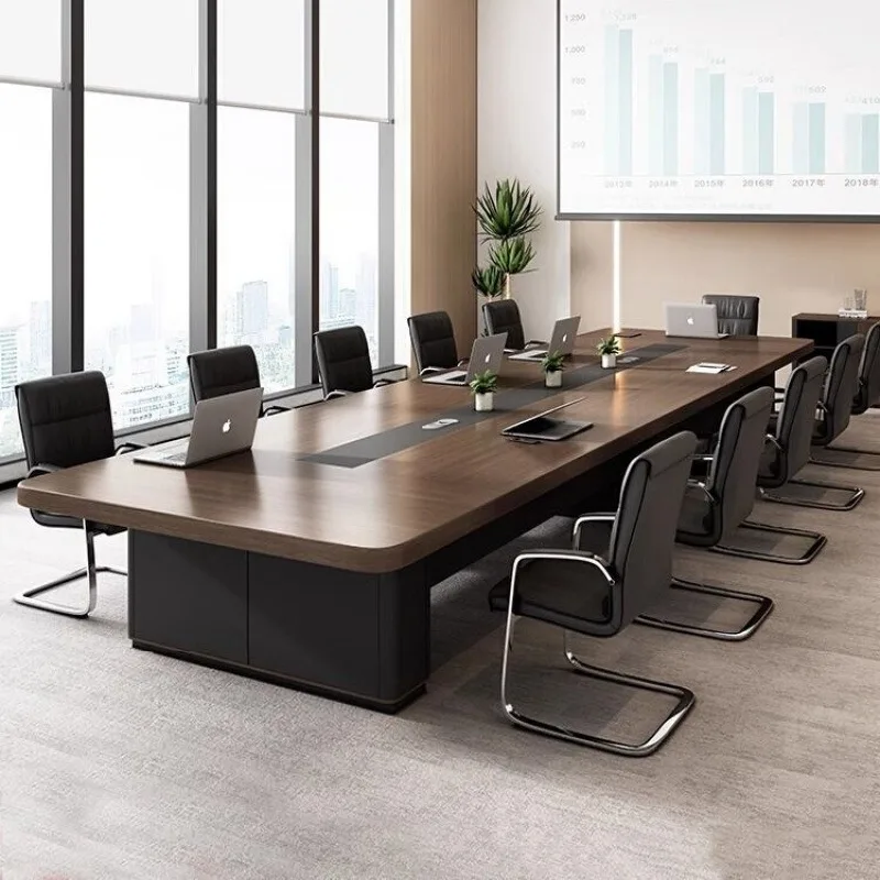 Large conference table Long table Simple modern rectangular office Negotiation table Training table