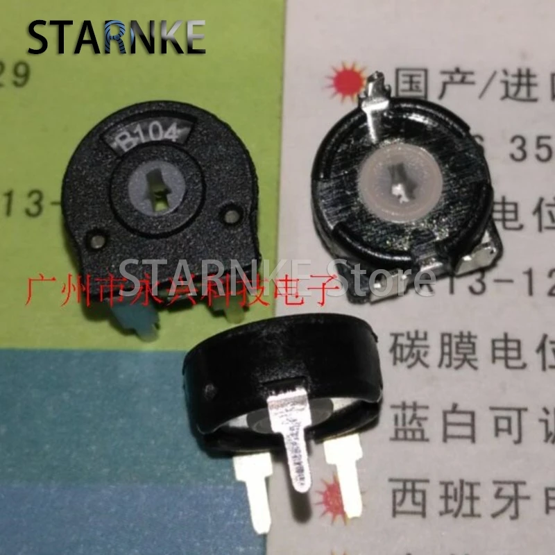 

10PCS Spanish Trimmer Potentiometer PT10-B100K B104 100K Horizontal Adjustable Resistor Arrow Hole 3 Pin Diameter 10MM