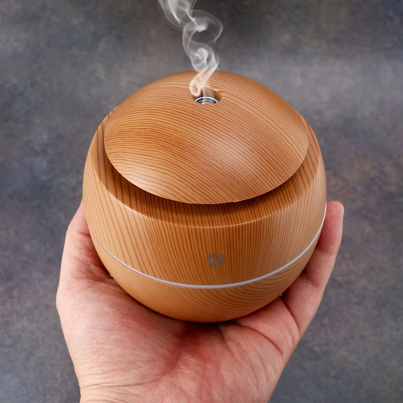 USB رائحة المرطب الضروري النفط الناشر بالموجات فوق الصوتية كول ميست المرطب لتنقية الهواء 7 تغيير لون LED ضوء الليل ل Offi