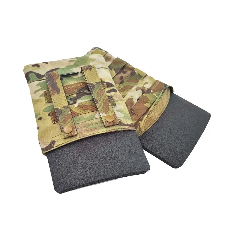 Airsoft Vest Side Panel Pouch CP Style AVS 6X7.5inch MOLLE Waist Cover Panel Gear Tactical Vest Side Panel Bag Plate Carrier view 4