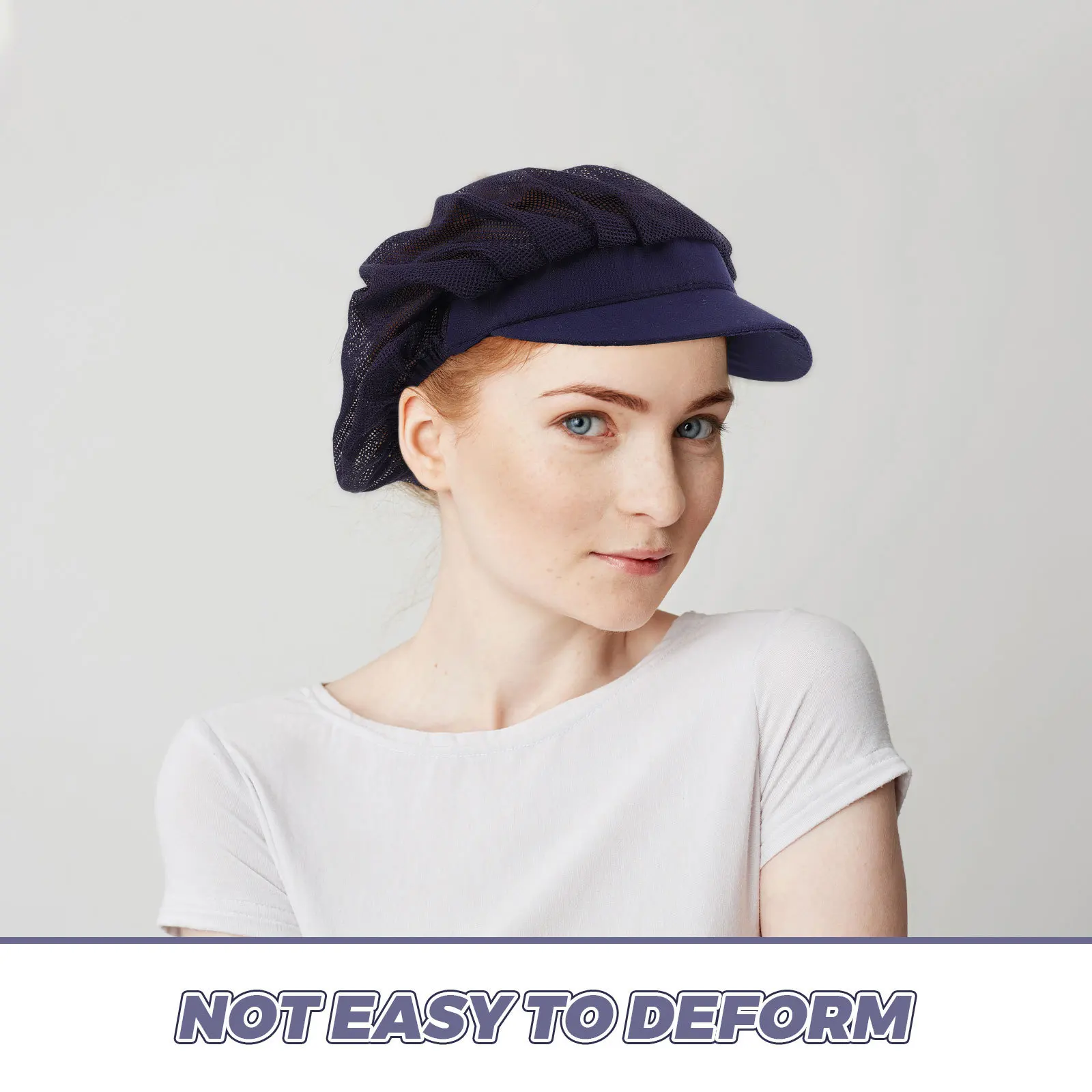 Gorros de Chef de malla transpirable para hombre y mujer, gorros de cocina ajustables Unisex, servicio de comida, hornear, trabajo de cocina, camarera, 5 uds.