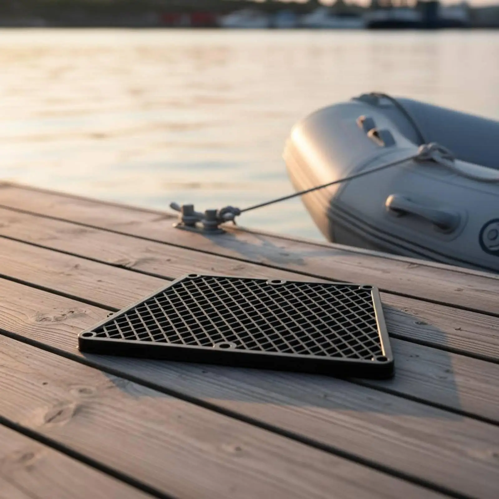 Inflatable Boat Panel Marine Grade Trapezoid Mount Pad Anti Vibration Boat Electric Motor Accessory for PVC Boats