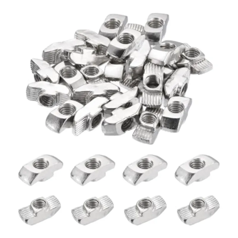 20/100PCS 1515 T-Slot Nuts T Sliding Nuts 15S M3/M4/M5 for 1515 Series EU Aluminum Profile Extrusion Slot Track Preset Nuts