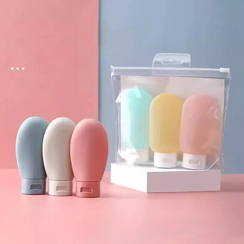 3Pcs 60ml 여행 병 세트 리필 용 병 소프트 크림 로션 샴푸 스퀴즈 튜브 빈 화장품 용기 메이크업 도구