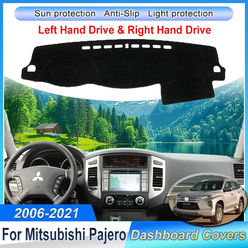 

For Mitsubishi Pajero Shogun Montero Accessories 2006~2021 V80 V87 V93 V97 Car Dashmat Sun Shade Dustproof Dashboard Cover Pad