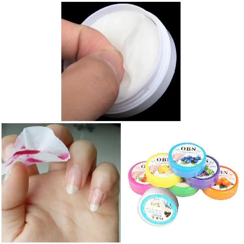 10 Pz 32 Pads/scatola Gel UV Salviette per rimuovere lo smalto per unghie Manicure Frutta Asciugamano profumato Salviette umidificate senza pelucchi Nail Art Carta di cotone pulito