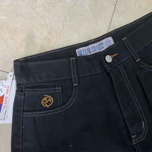 Polar Big Boy bestickte Jeans Y2k Streetwear Gothic Hosen aus Cartoons Blue Baggy Jeans Retro Punk Rock Hosen hohe Taille Jeans 8 Hauptverkauf Bermuda Jeans Stickerei weiblich - №2