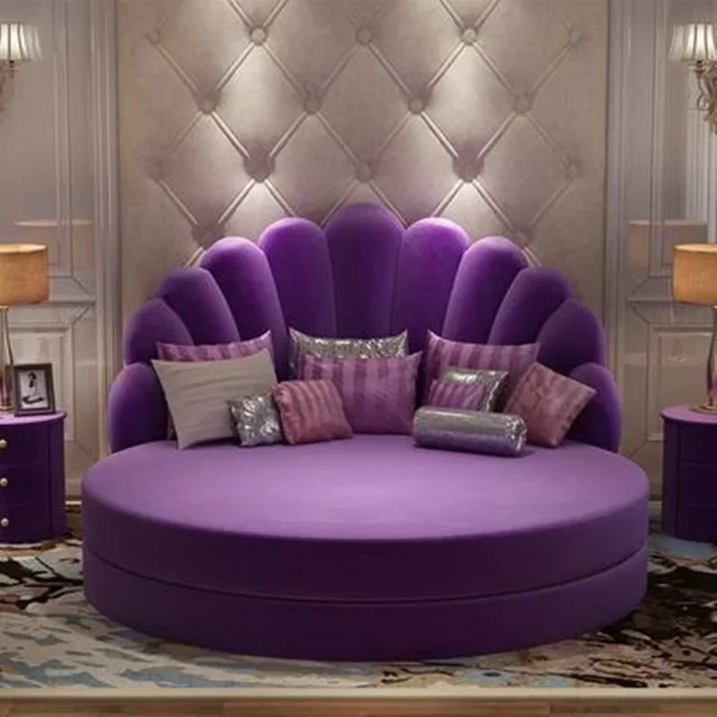 

Круглая кровать, кровать и завтрак, мебель, тема, отель, вода, изголовье кровати, квартира, тень, кофейный светильник, роскошный простой современный электрический корпус