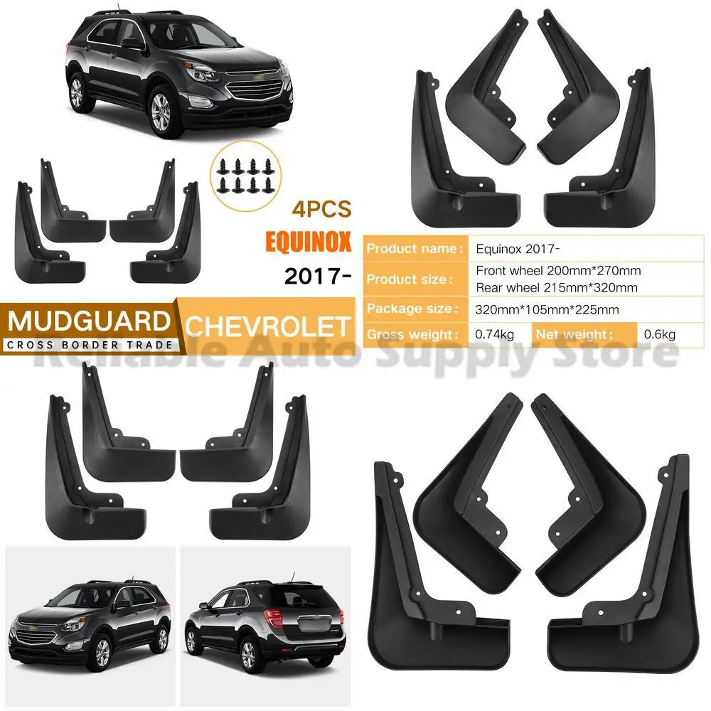 

For Chevrolet Equinox Plus 2017-2023 Mud Flaps Fender Trim Auto Accessories High Quality Durable Protection