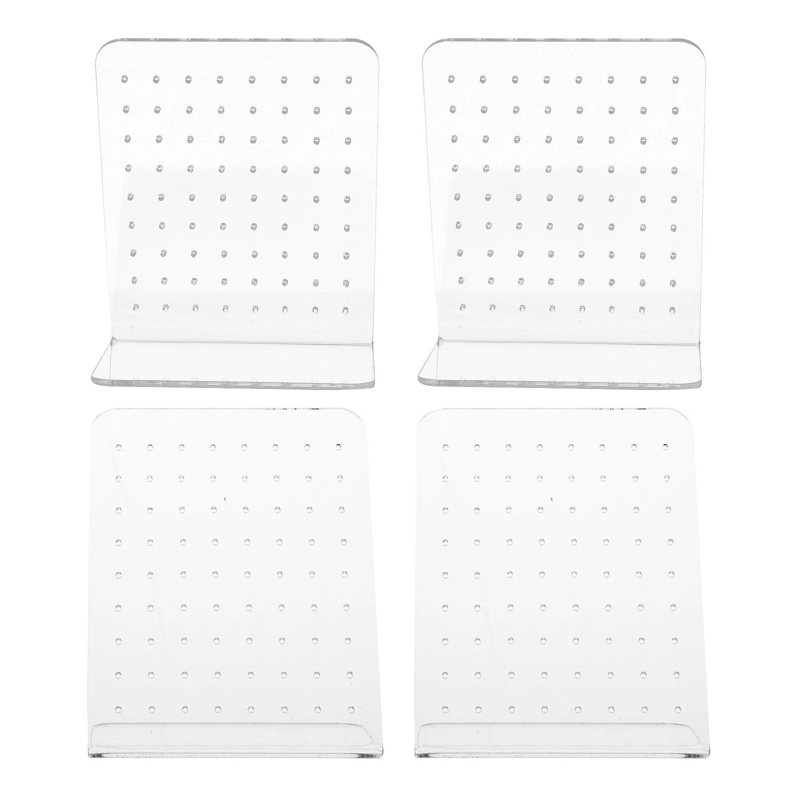 

4Pcs Earring Display Stand Acrylic Jewelry Organizer 72-Hole Storage Rack Stable Holder for Home and Shop Jewelry Display
