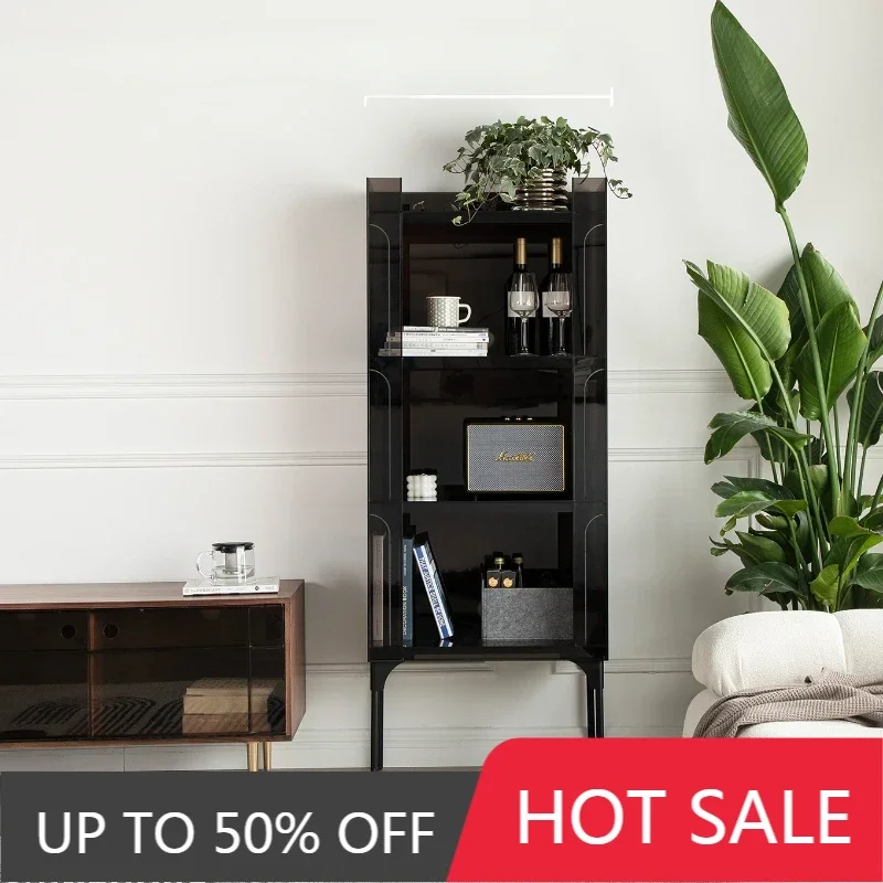 

Bookcase Type Simple Storage Display Cabinet Living Room Furniture Desk Organizer Shelf Estanteria Habitacion Glass Aesthetic