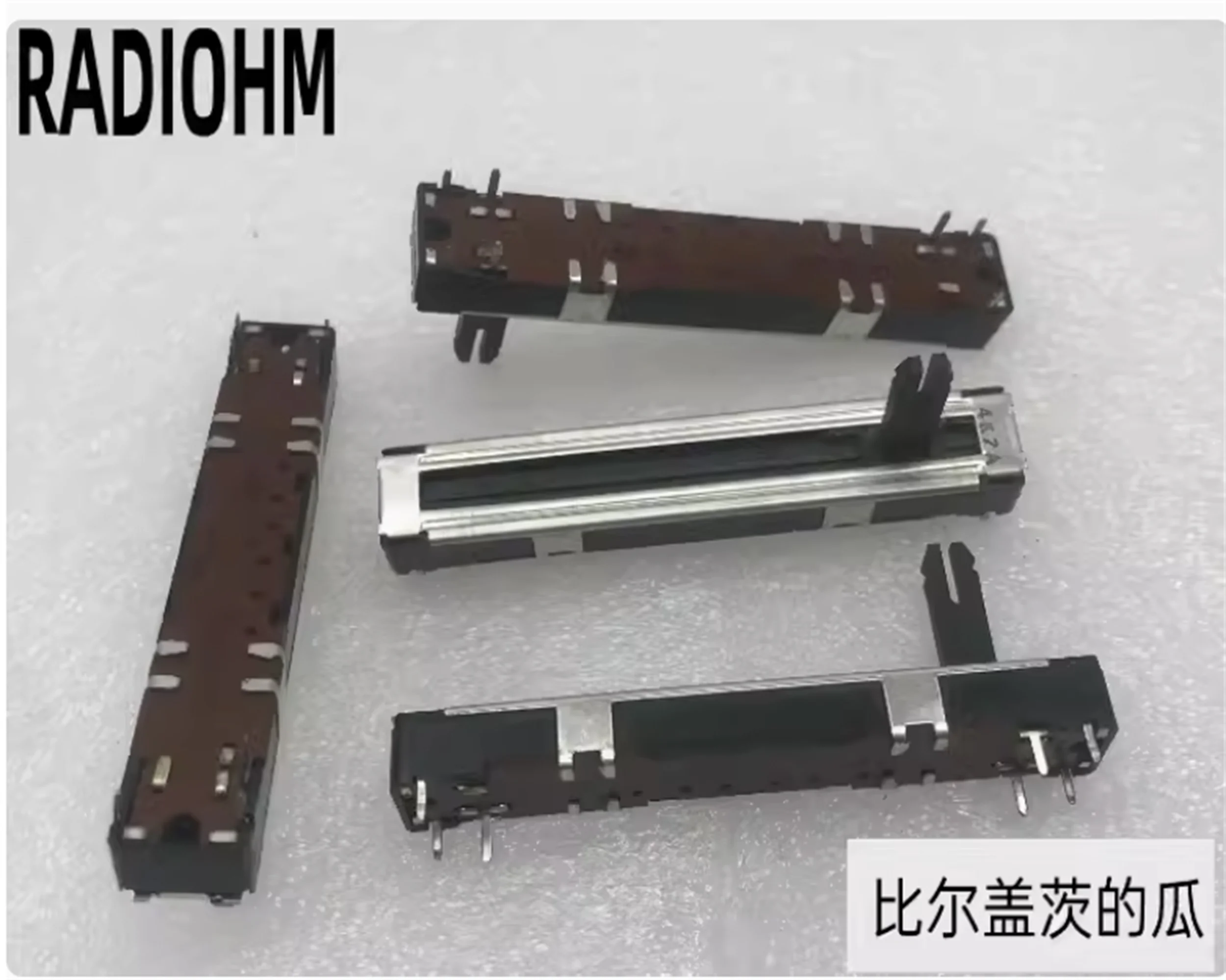 1 PCS RADIOHM American 78mm antique audio special plastic sealed sliding potentiometer 18mm 4K7A