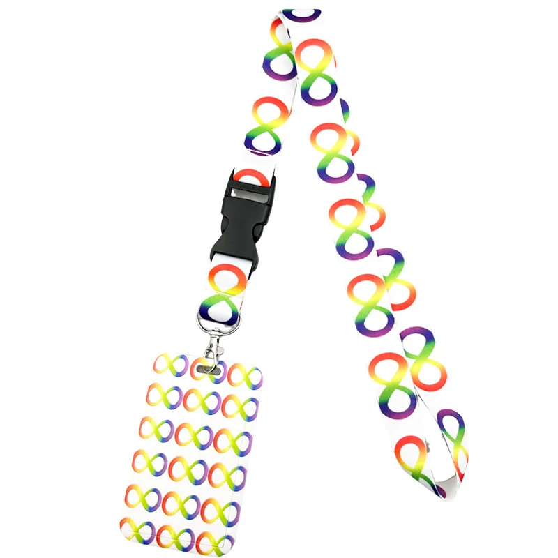 Neurodiversity Autism Awareness Lanyards Cool Neck Strap webbings ribbons Phone Keys ID Card Holder Lanyard Keys DIY Hang Ropes - view 4