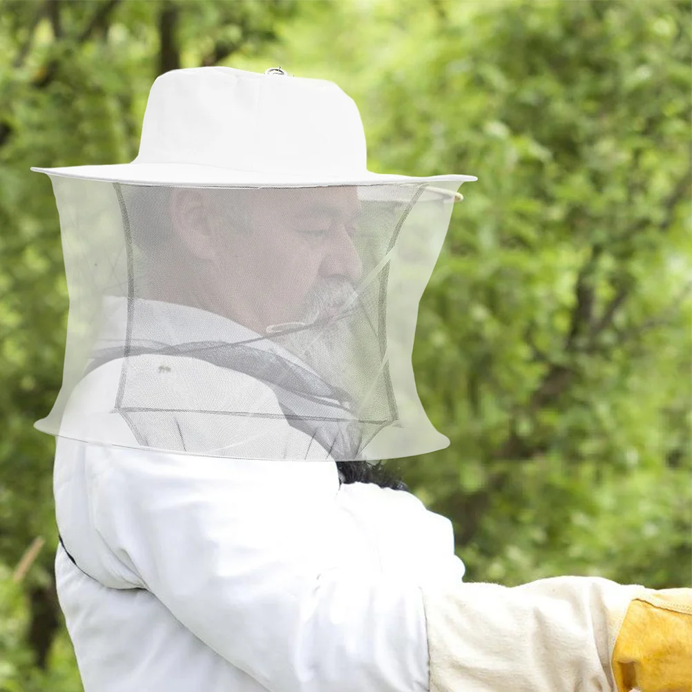 

2pcs Beekeeping Hat Mesh Net Reusable Lightweight For Gardening Camping Fishing Sun Protection Outdoor Adventure Bee Keeper Hood