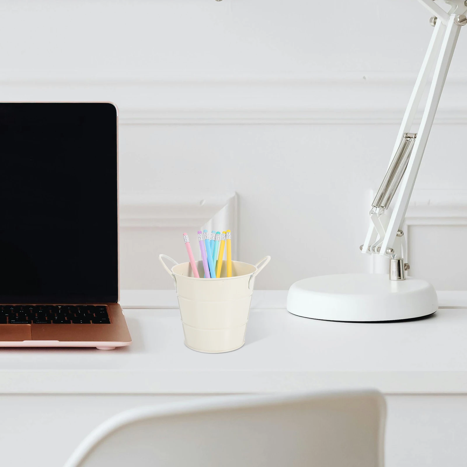 

Desktop Storage Bucket Metal Waste Basket For Office Home School Multipurpose Bin Trash Can Organzier Countertop Dustbin Iron