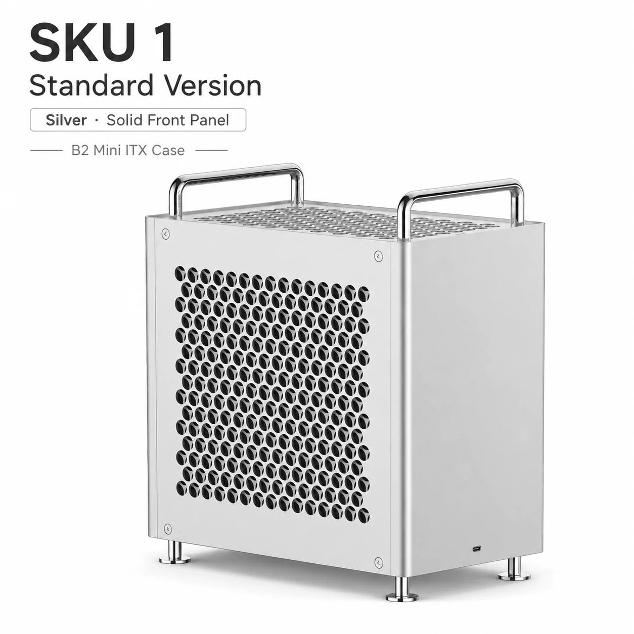 B2Mini ITX Aluminum Case 11.4L Mini Computer Case SFX PSU Support Open Frame Mesh Front Panel Gaming PC Chassis
