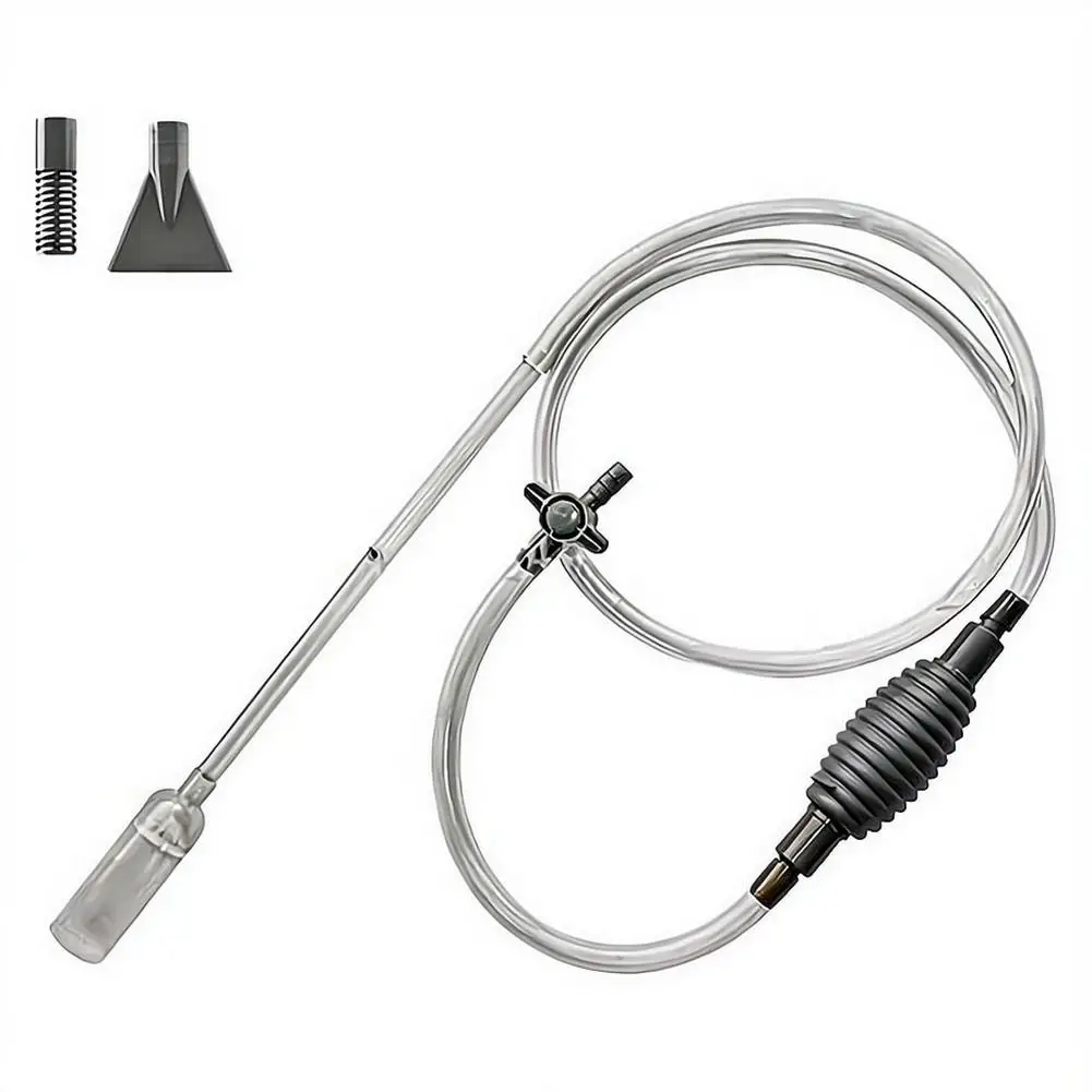 Aquarium-Wasserwechslerpumpe mit Fäkalienabsaugung, Sandwaschmaschine, Abwassersiphon und Reinigungswerkzeug für Aquarien – Detail 2