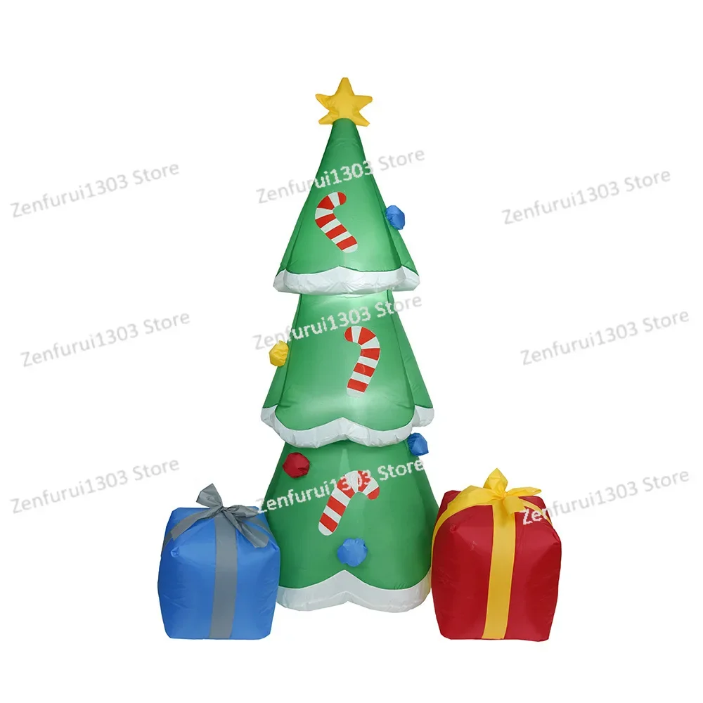 Christmas inflatable air mold 1.8 meters Christmas tree LED light model Garden decoration