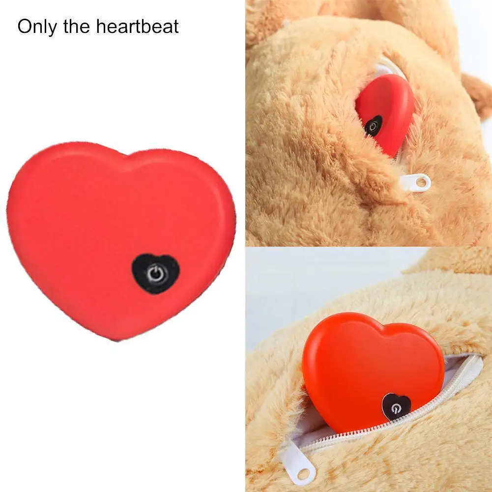 Pet Heartbeat Plush Toy Puppy Behavioral Training Toy Sleep Snuggle Heartbeat Anxiety Aid Relief Dog Interactive Games Doll