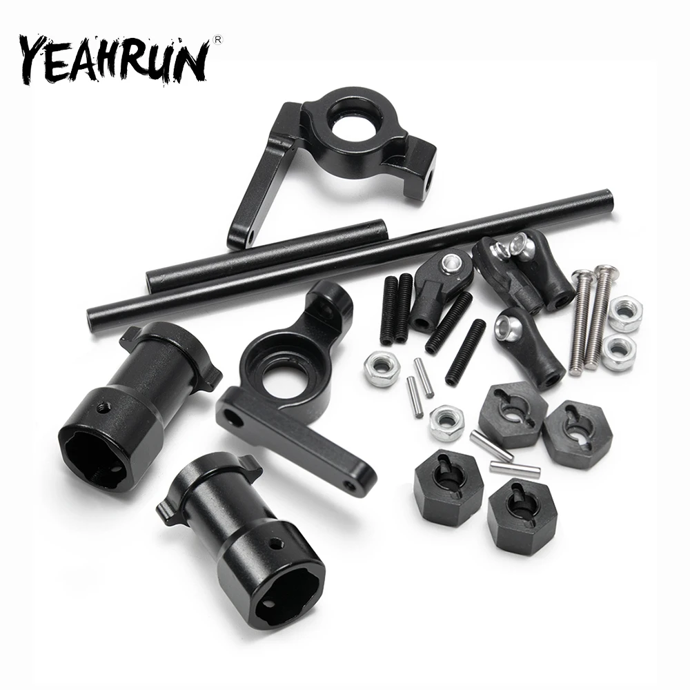 

Металлический комплект снежной гусеницы YEAHRUN для радиоуправляемого гусеничного автомобиля SCX10 1/10