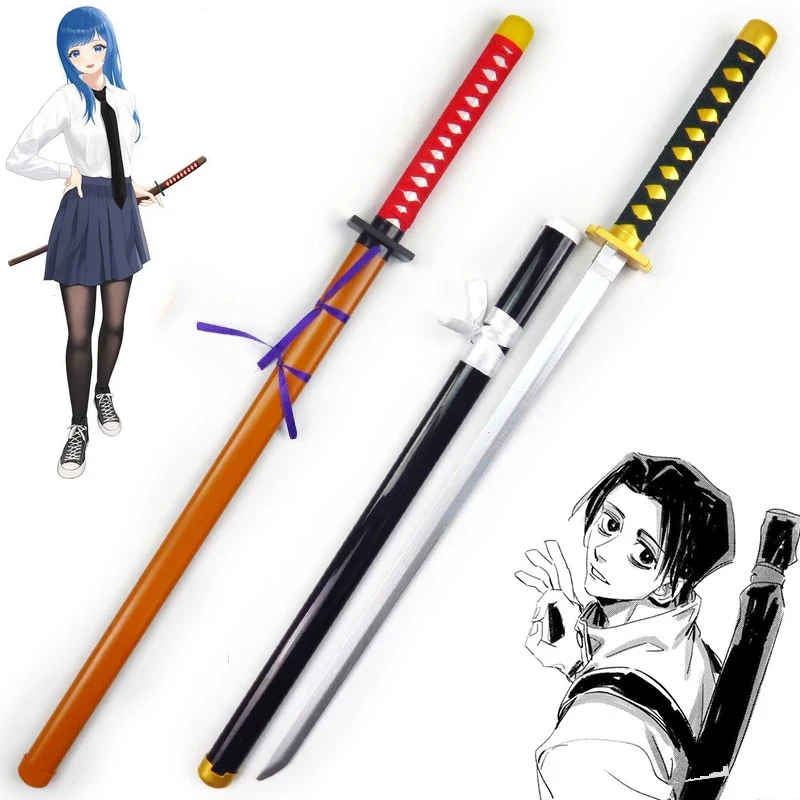 Anime Jujutsu Kaisen Otsukotsu Yuta Cosplay Wooden Sword Miwa Kasumi Prop Replica Weapons for Halloween Xmas Fancy Party Gifts