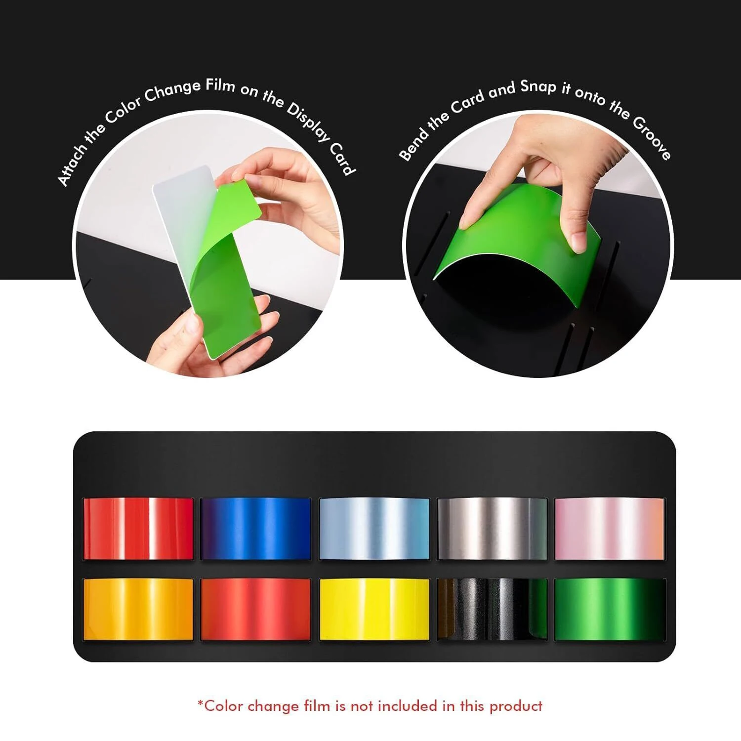 FOSHIO Car Film Display Holder For 90PCS Color Changing Covering Paint Card Tinting Vinyl Wrap Effect Sample Showing Model Tool