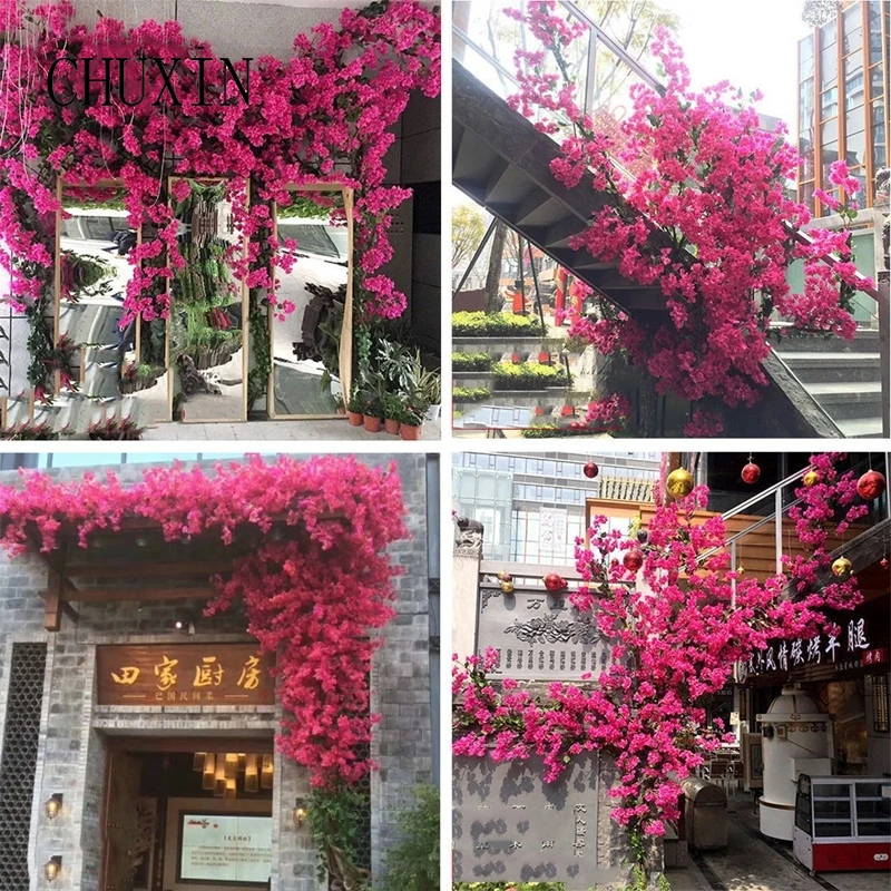 Silk Fake Flower Artificial Flower Wedding Hotel Home Decor Garden Engineering Landscaping Plants Garland Flower Wall C5858