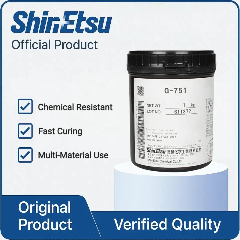 Shin-Etsu G-751 1kg High-Performance Lubricant, Excellent Lubrication, Heat-Stable, Low Volatility, Electrical Insulation