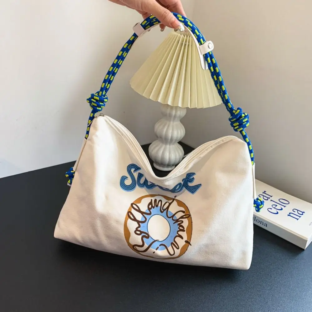 

Cute Canvas Cloth Women Handbag Casual Portable Shoulder Bag Large Capacity Tote Bag Packing Lots For Books