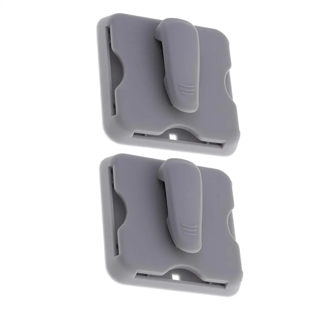 

2Pcs Car Sunshade Clips Beige Visor Storage Multi Pockets Sunglasses Holder ganizer For Car Truck SUV Plastic