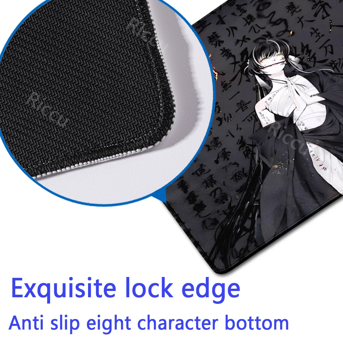 لوحة ماوس لعبة صغيرة سبعة قتل Esports الأسود اليابانية الساحرات qisha Mousemats أنيمي ألعاب الكمبيوتر الاوفرلوك HD الطباعة XXL حصيرة مكتبية #2