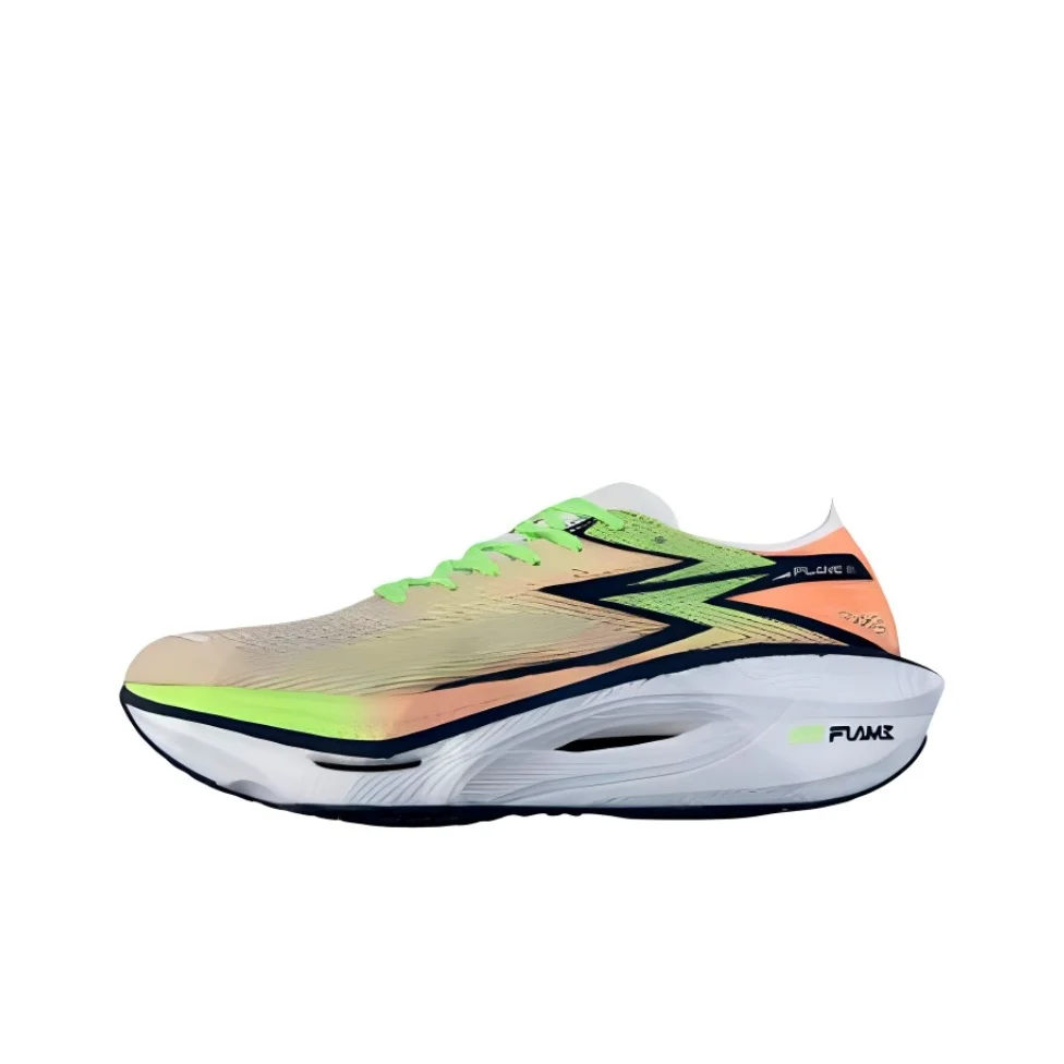 

361° Flame 3 Cushioning, Wear Resistant Low top Casual Marathon Racing Running Shoes Unisex Yellow Green 672412207-12