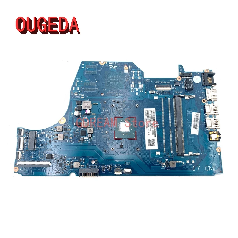 OUGEDA L22740-601 L22740-001 6050A2980801-MB-A01 For HP Pavilion 17-BY laptop motherboard SR3RZ N5000 CPU main board full test