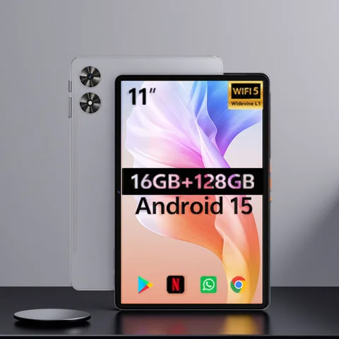 SVITOO 11-inch Tablet Android 2025 16GB RAM 128GB ROM Octa-Core T606 8000mAh Battery Type-C Widevine L1 Android Tablets