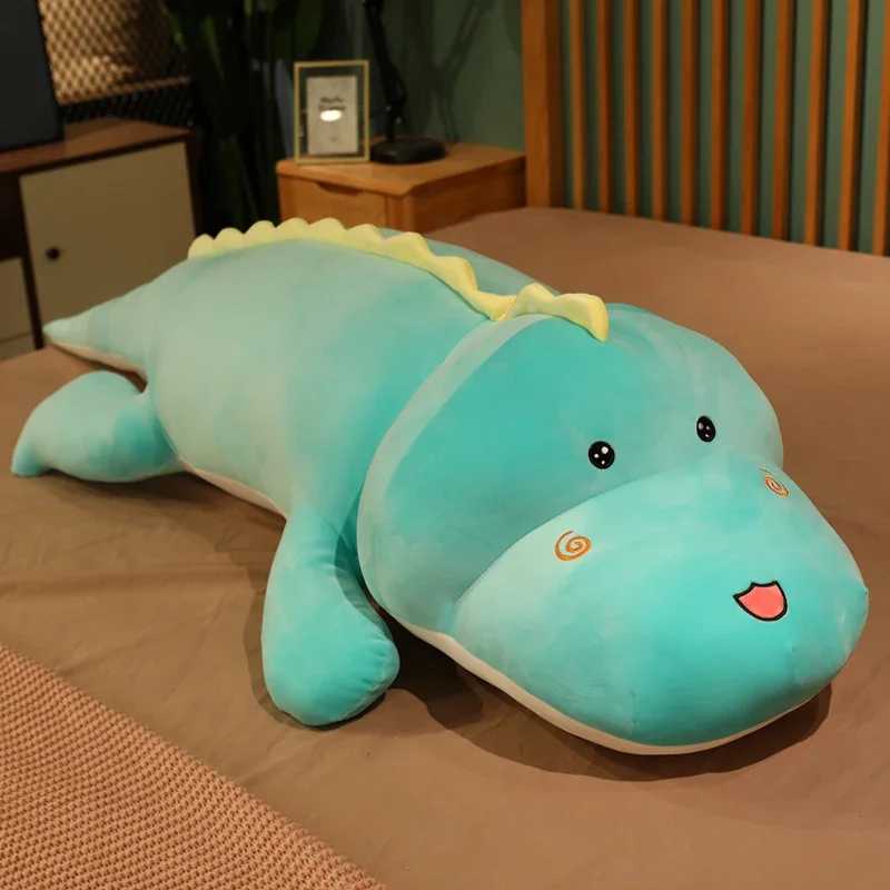 Neue Huggable Große Lange Nette Dinosaurier Plüsch Spielzeug Weiche Cartoon Tier Krokodil Gefüllte Puppe Freund Kissen Kind Mädchen Geburtstag Geschenk – Detail 10