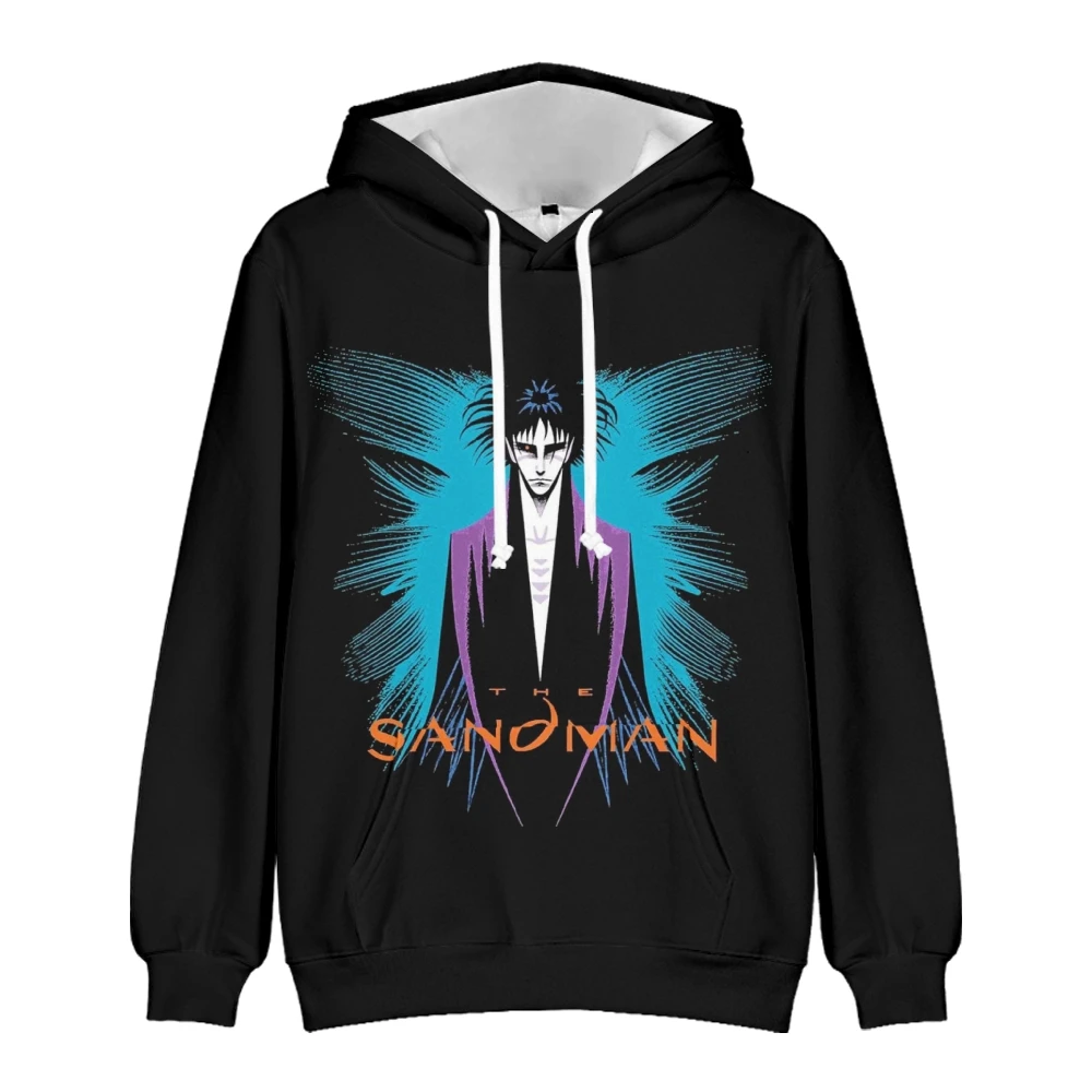 The Sandman Dream Hoodie de manga comprida para homens e mulheres, moletom unissex, série de TV americana, roupas 3D, nova chegada