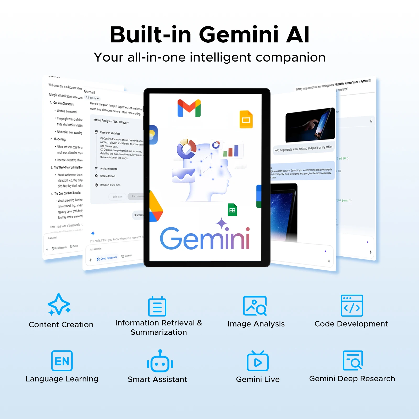 كمبيوتر لوحي 2 في 1 DOOGEE Tab E3 Max أندرويد 15 Gemini AI 14 بوصة 2.1K شاشة 8 جيجابايت 256 جيجابايت 13500 مللي أمبير في الساعة مكبرات صوت رباعية عالية الجودة