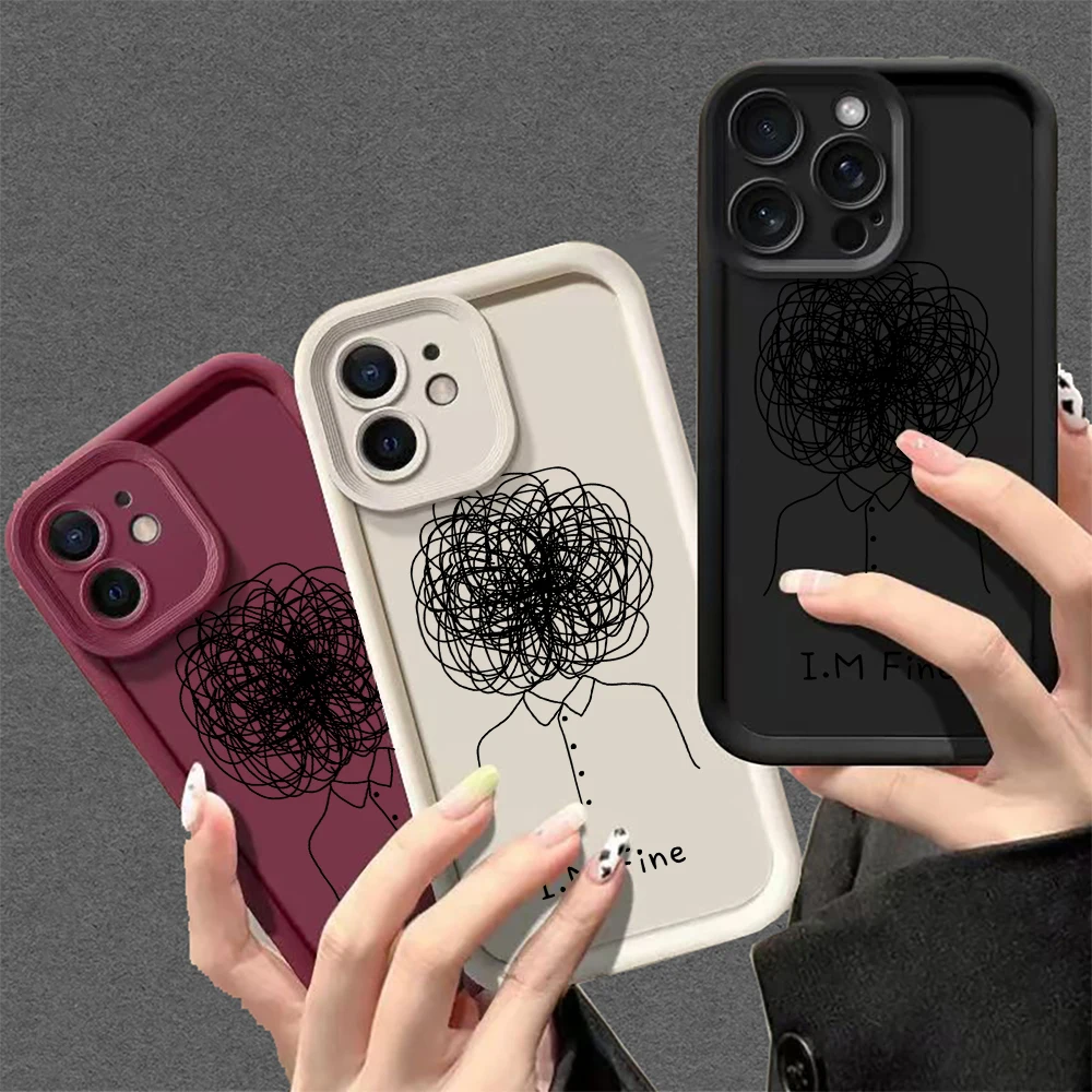 

Artistic Vivid Pattern Phone Case for iPhone 16 Pro Max 16PRO 16PLUS 16 11 14 Pro 13 12 15 Pro Max Soft Case