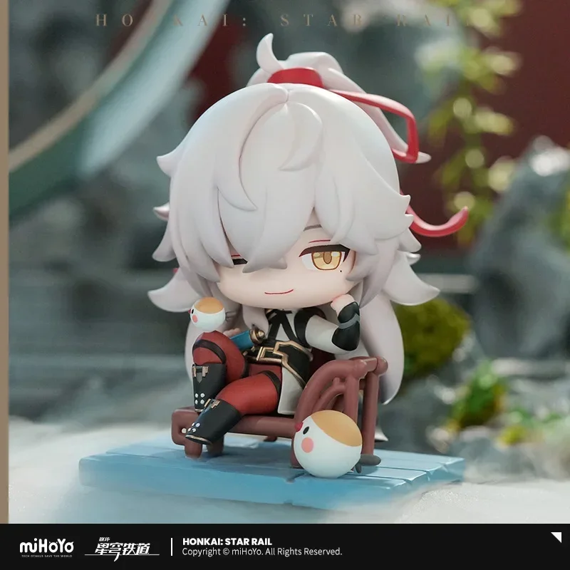 Anime Honkai: Star Rail Jing Yuan Luocha Decors Figure Plaything Offical Decorate Ornaments Collection Model Gift