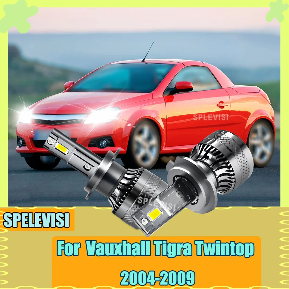

2 шт. H7 светодиодные лампы для автомобильных фар 6000K 12 В Plug & Play высокой стойкости для Vauxhall Tigra Twintop 2004 2005 2006 2007 2008 2009
