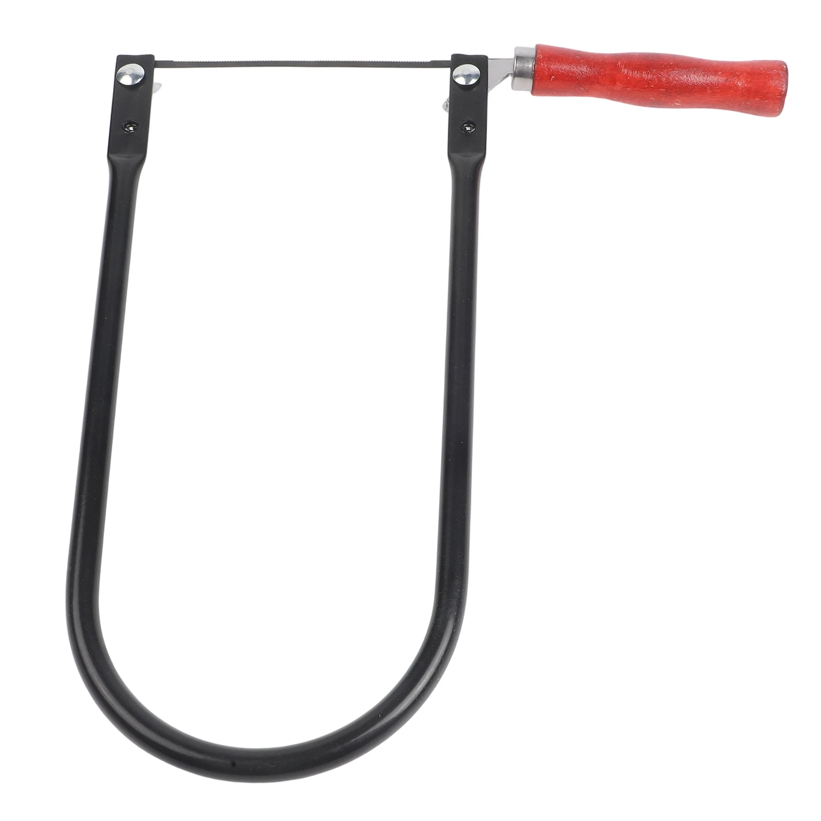 260mm U Shaped Hand Saw with 8 Replaceable Blades Wood Handle for Cutting Wood Plastic and Thin Metal Materials