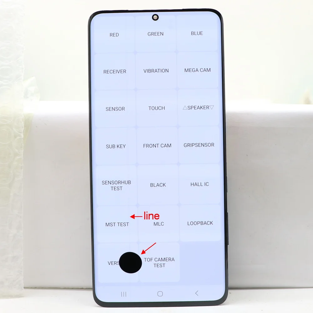 LCD 터치 스크린 디지타이저 어셈블리 100% 테스트, 삼성 갤럭시 S20 플러스 G985 G985F/DS G986 G986U 디스플레이 결함