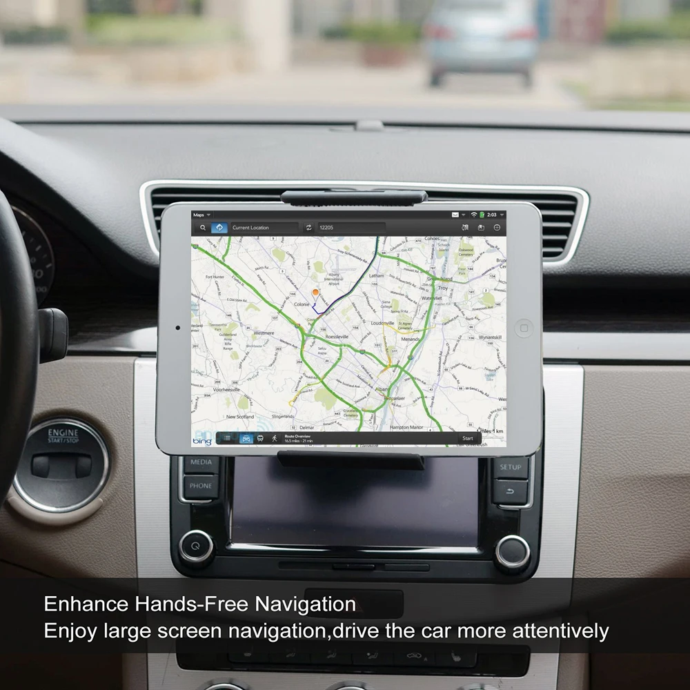 Universal Car Air Vent Tablet Mount Smartphone Holder for 4-13 Inch Device Auto Interior GPS Navigation Stable Clip Stand Clip