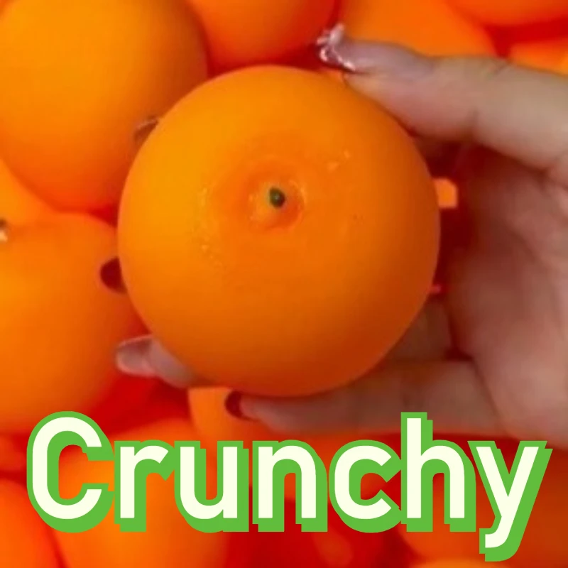 Handgemachter Knuspriger Quetschbarer Durian- und Drachenfrucht-Stressball, Quetsch-Fidget-Ball, ASMR Sensorisches Stressabbau-Spielzeug