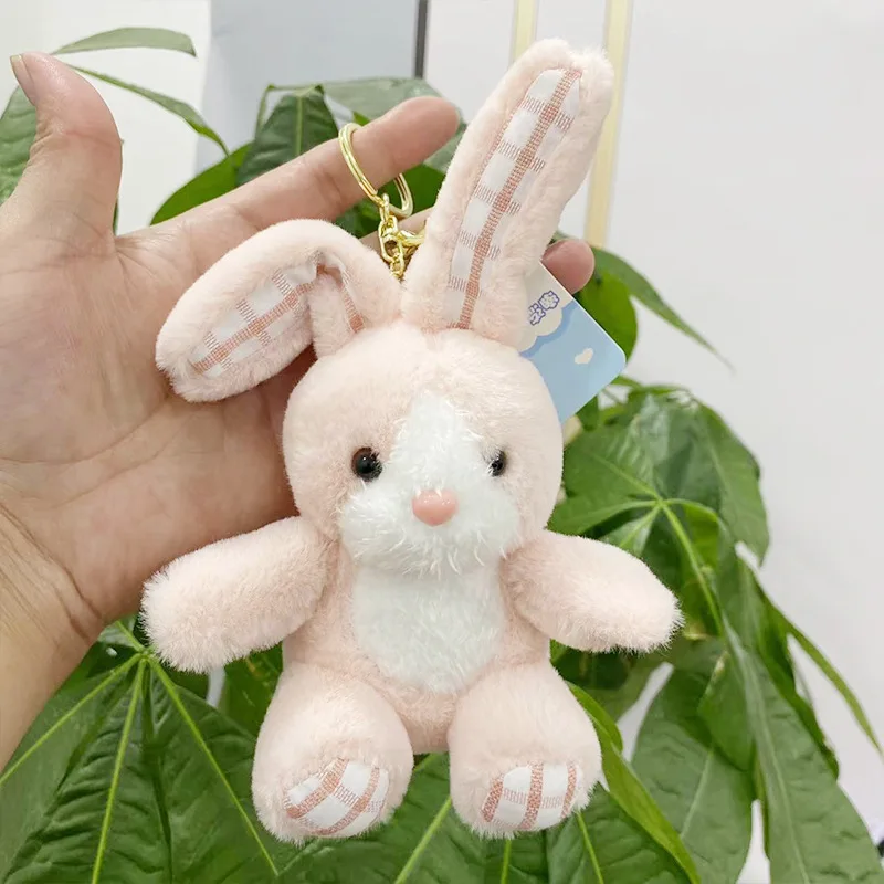 LLavero de juguete de peluche de conejo perfumado de dibujos animados, colgante de animales de peluche, bolsa de conejito para niños, mochila colgante, regalo de muñeca para niña, 18cm