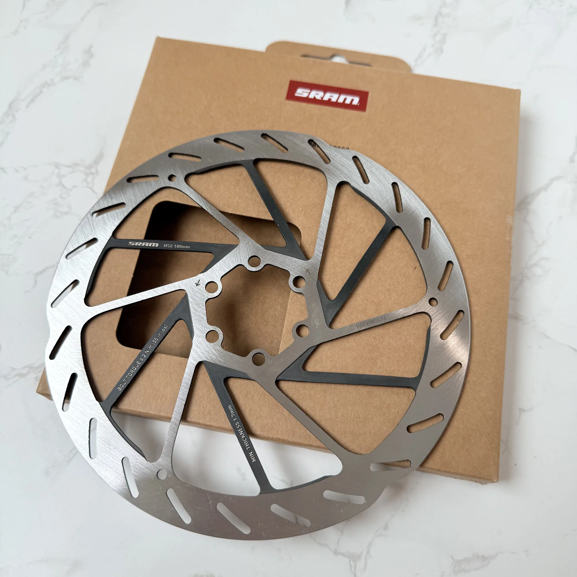 SRAM-HS2 Rotor Disc Brake Rotor , 6-Bolt Thicker Rotor, 160mm, 180mm, 200mm, 220mm, MTB and Road Bicycle Accessories, Cycling