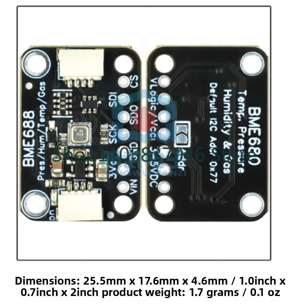 BME688 Environmental Sensor Module Temperature/Humidity/Pressure/Gas AI Intelligent I2C